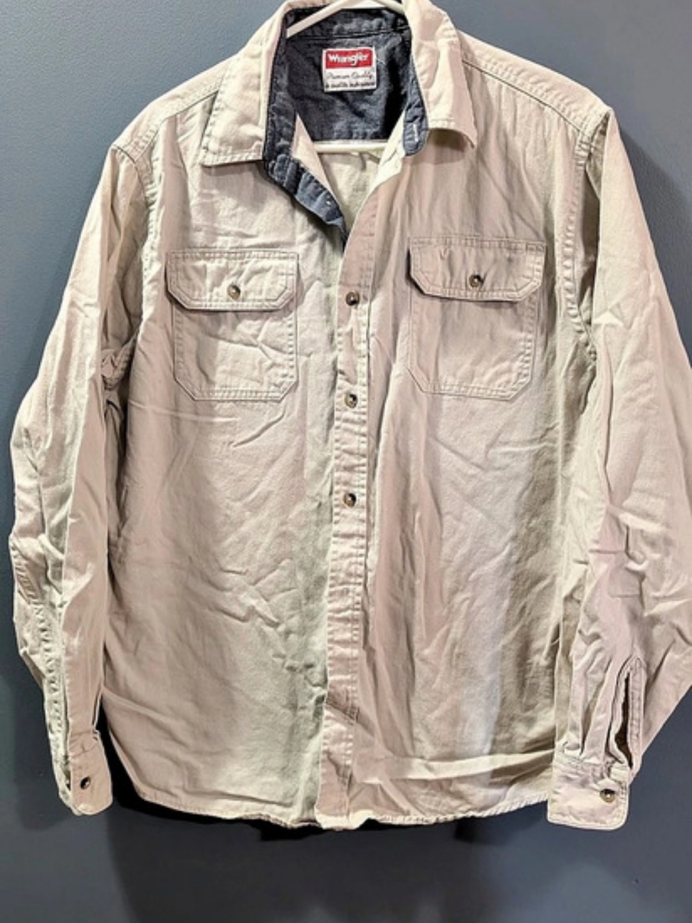 GUC Wrangler Men's Utility Button Down Long Sleeve Shirt *E4